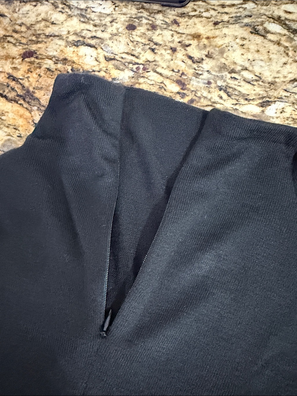 Vince Black Turtleneck Midi Dress Elbow Sleeve Stretch Minimalist Size M - Picture 5 of 10